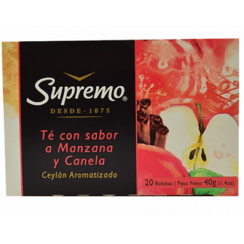 תה שחור תפוח קינמון סופרמו 40 גר