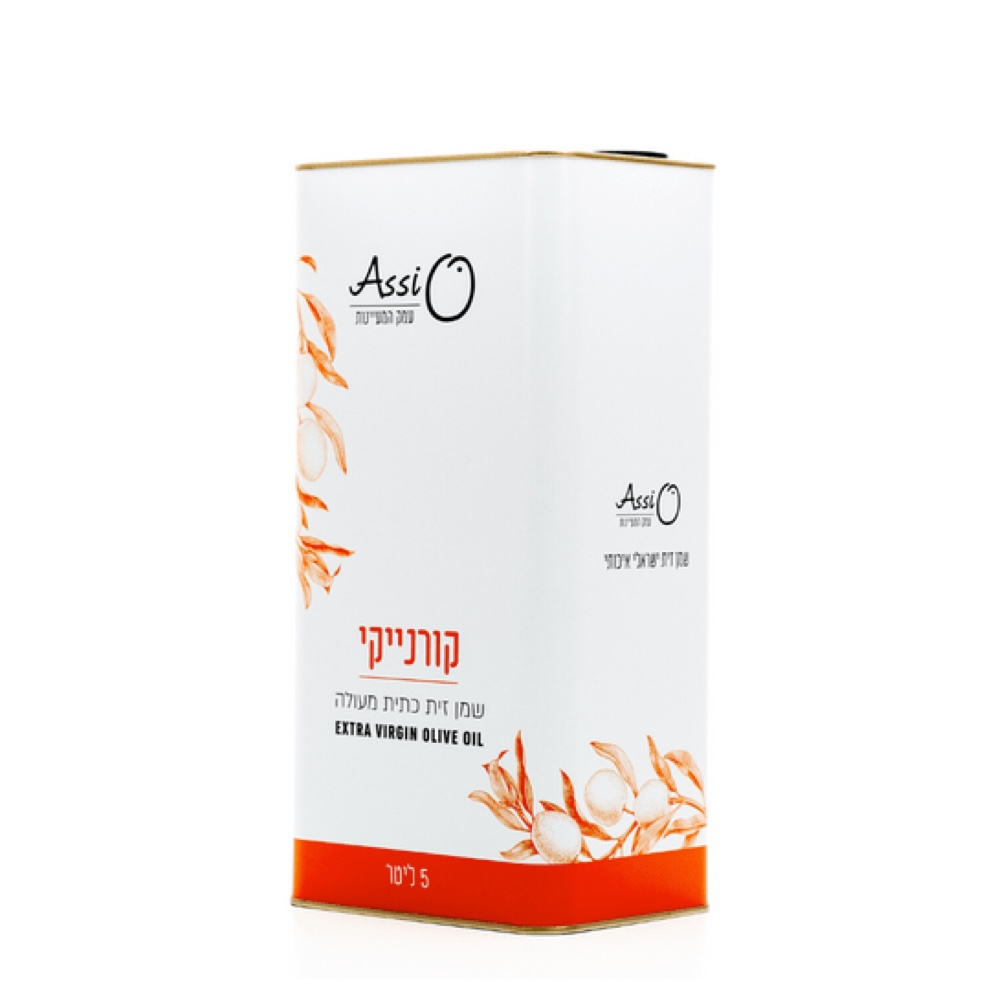 שמן זית קורנייקי ASSI פח 2 ליטר - כשר בד"ץ פסח