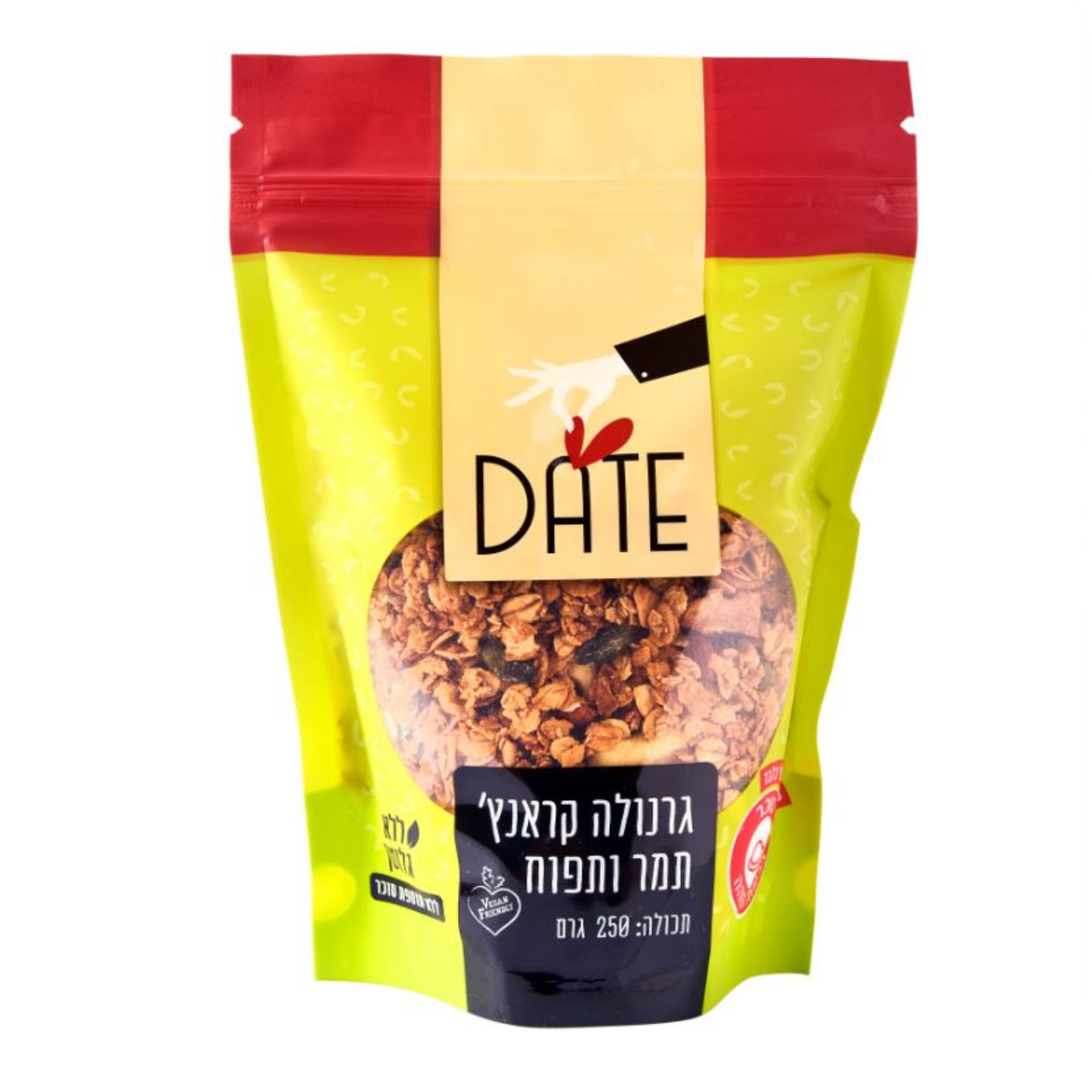 גרנולה קראנץ תפוח תמר 250 גר'