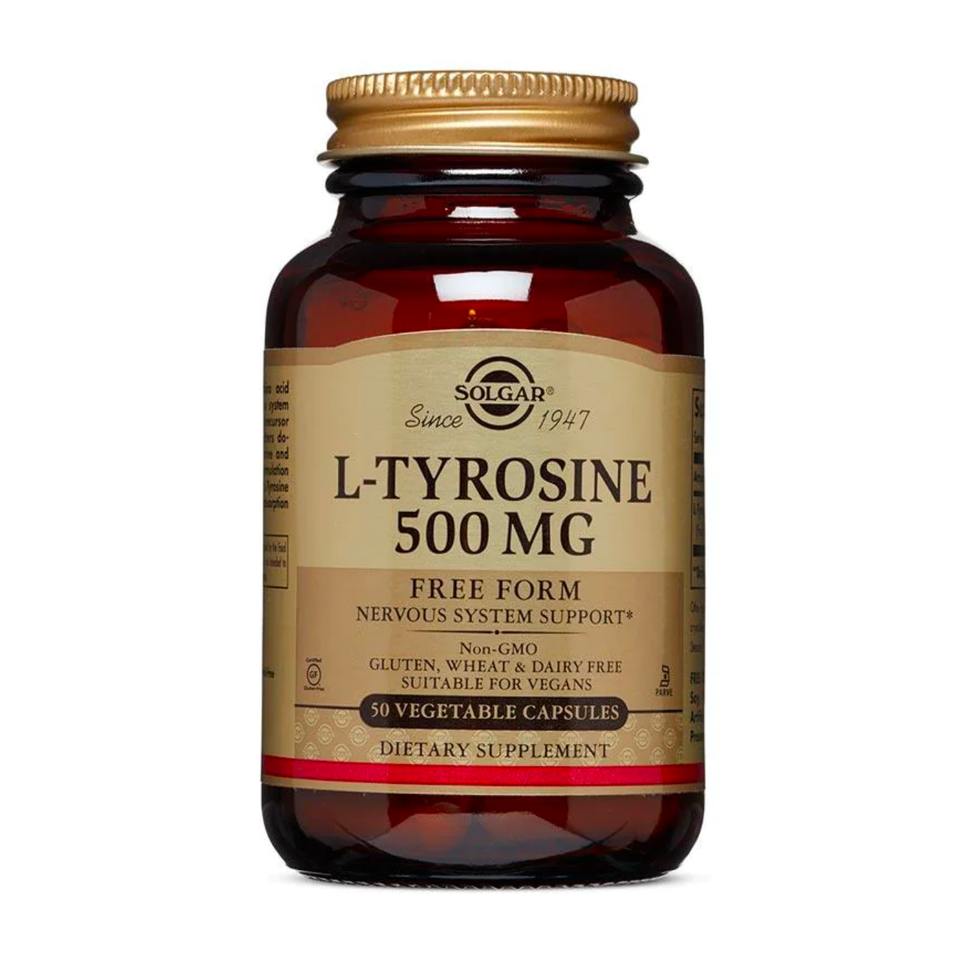 ל-טירוזין 500 מג, 50 כמוסות סולגר