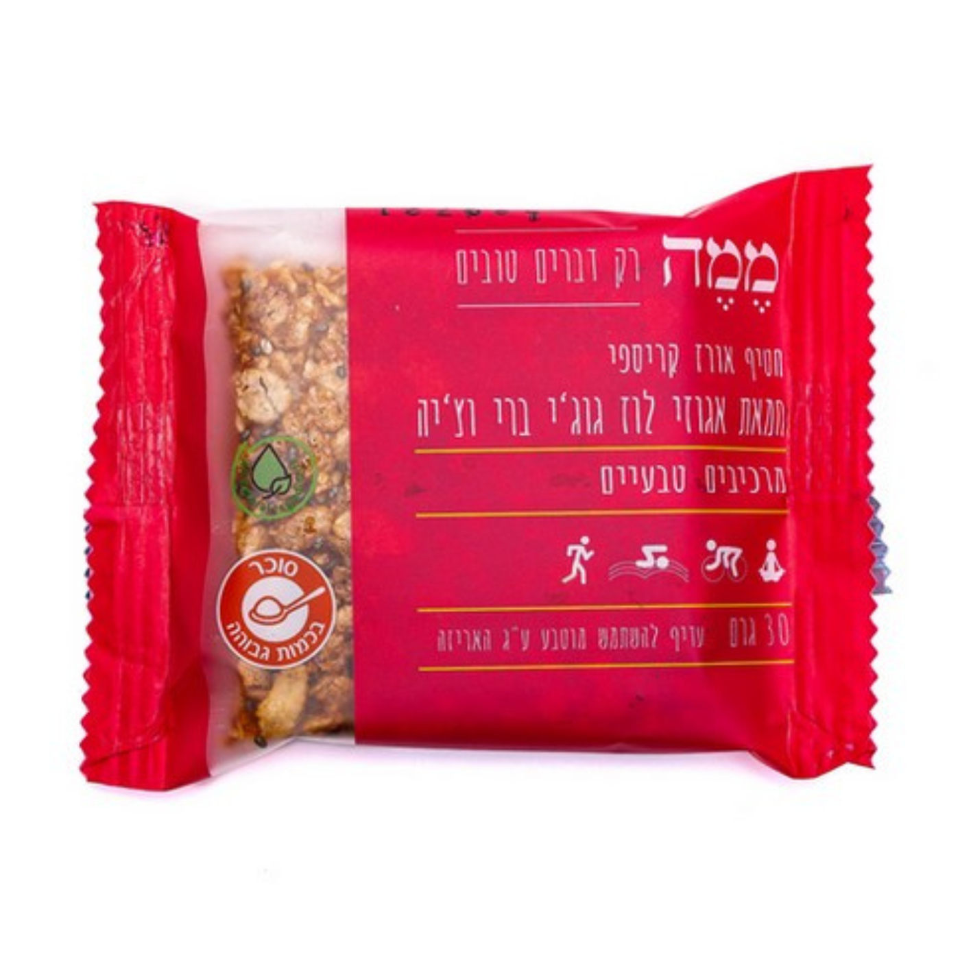 חטיף דגנים בקרם אגוזי לוז גוגי ברי וציה 30 גר'