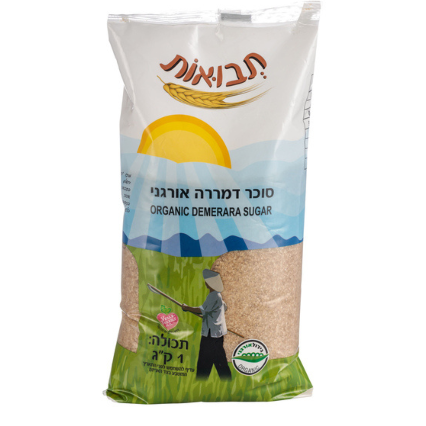 סוכר דמררה אורגני 1 ק"ג