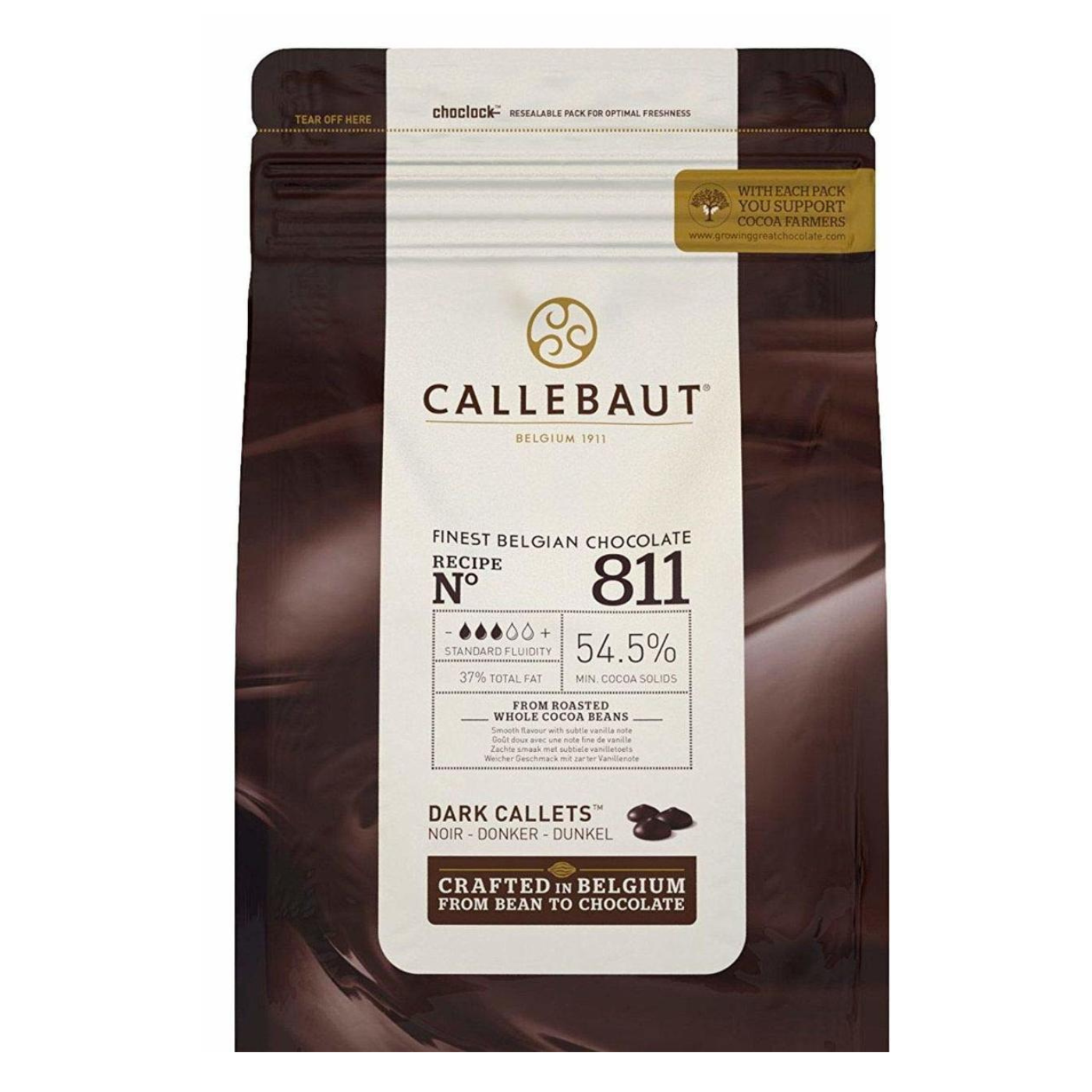 מטבעות שוקולד מריר 54.5% קאליבו 5 קג פרווה