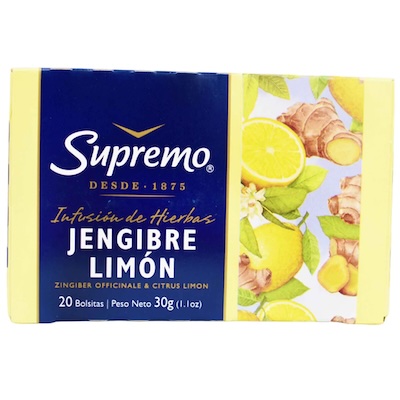 תה גינגר ולימון סופרמו 30 גר